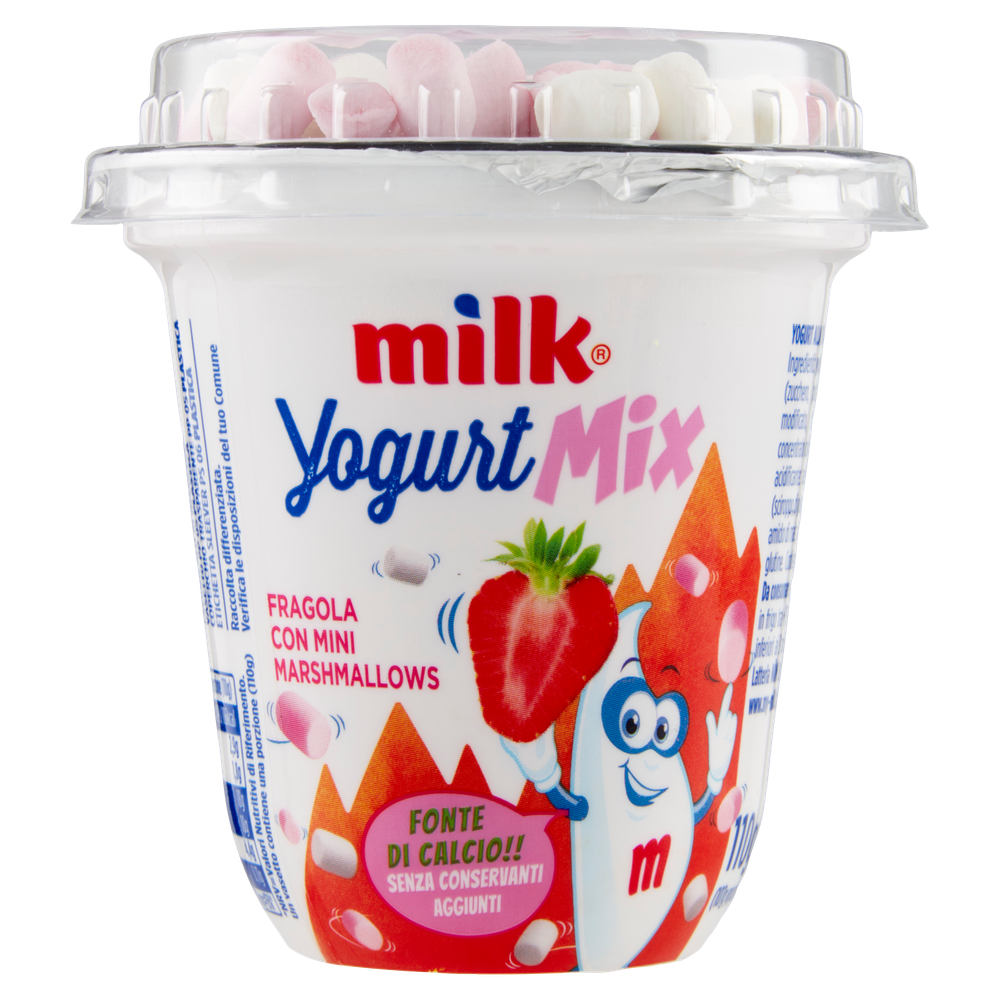 Yogurt Fragola Con Mini-Marshmallows Milk For Kids