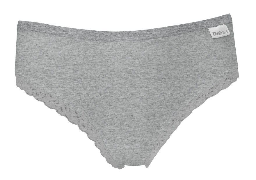 Slip Donna Pizzo XXL Grigio Melange Delinea - Foto 1