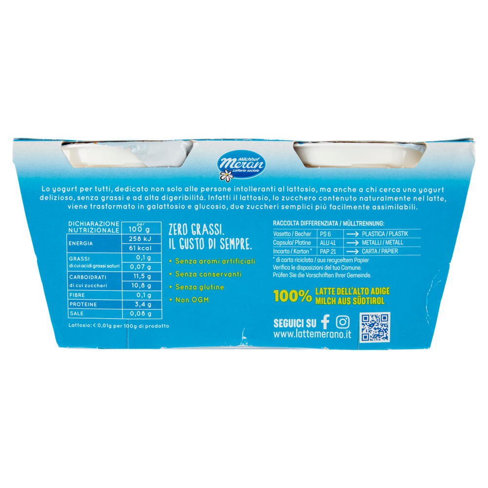 Yogurt Magro Bella Vita Free Zero Grassi Ananas - Foto 3