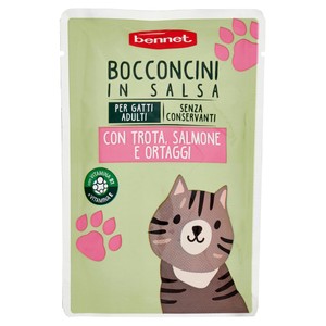 Alimento Per Gatti Bennet Bocconcini In Salsa Con Pesce - Foto 1