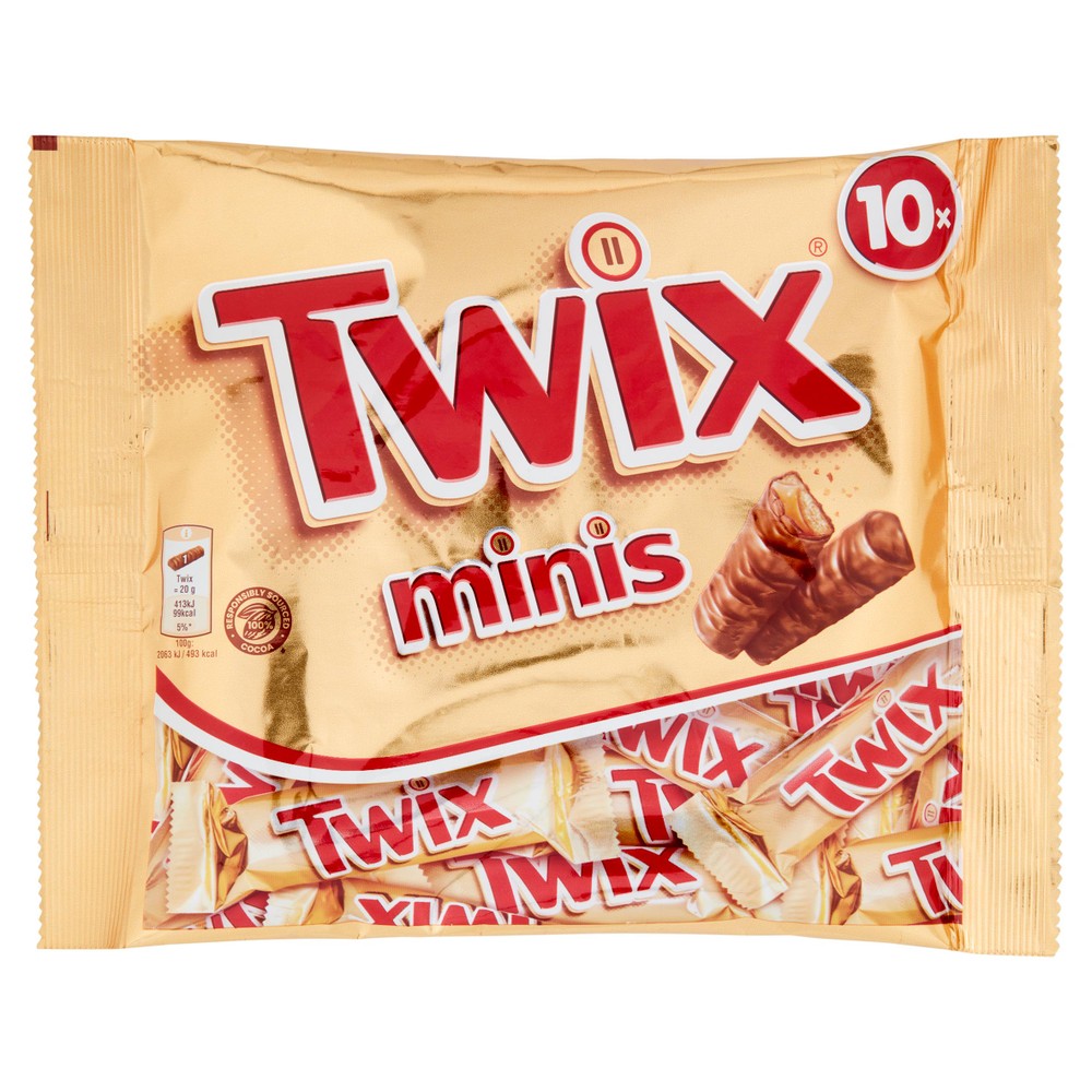 Barrette Minis Biscotto E Mou Ricoperte Al Cioccolato Al Latte Twix - Foto 1