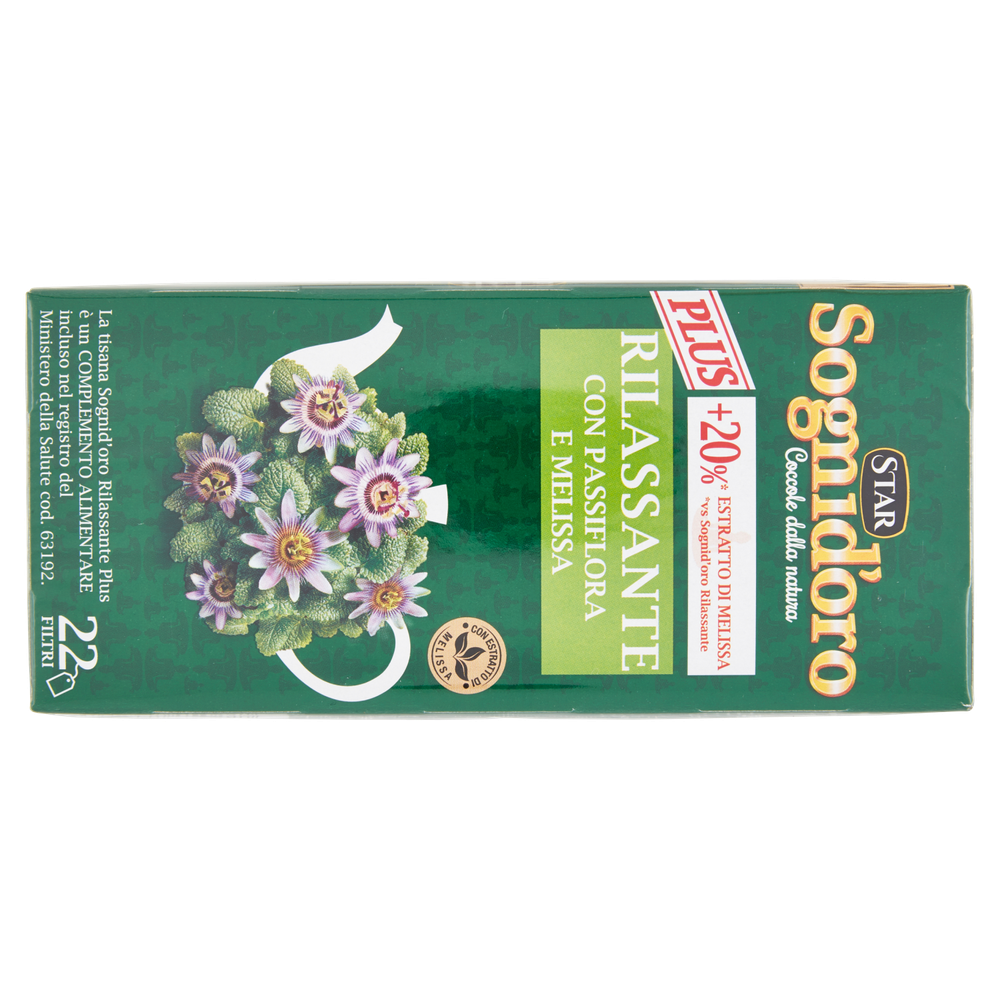 Tisana Rilassante Plus Con Passiflora E Melissa 22x2g Sogni D'oro - Foto 3