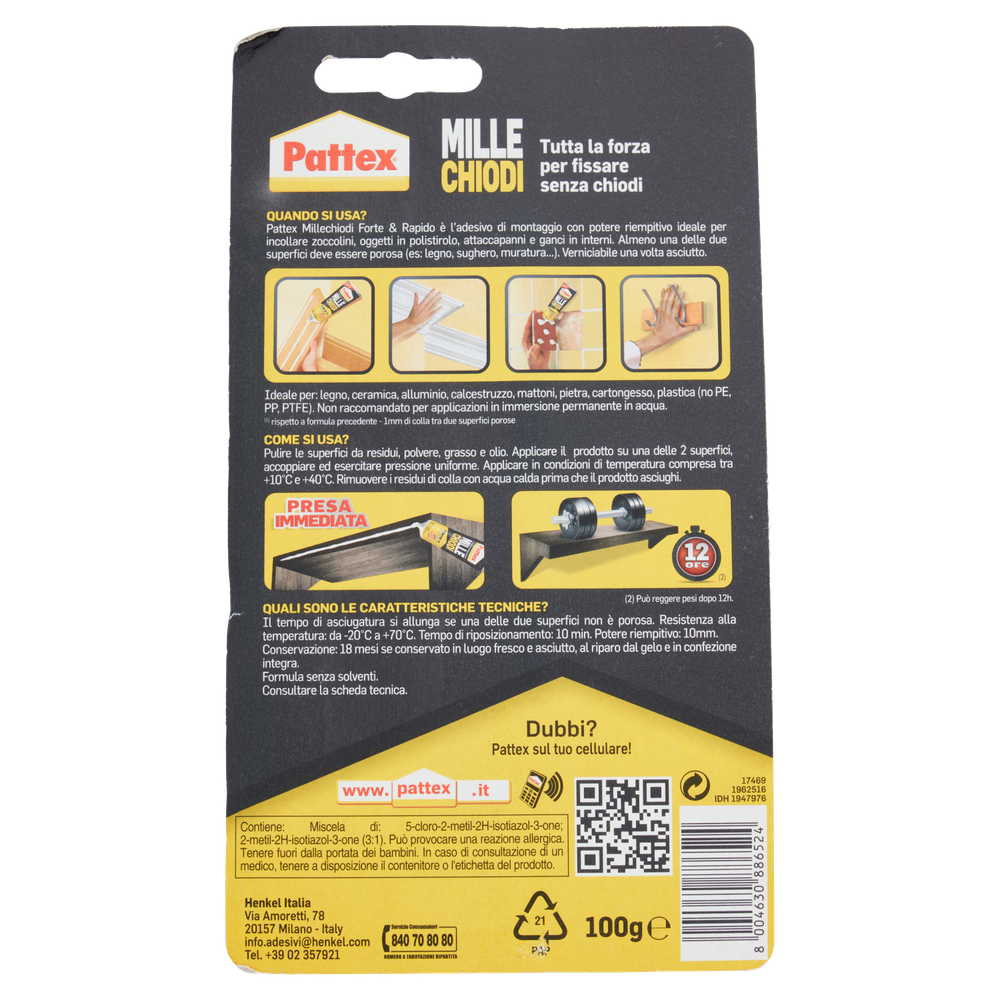 Millechiodi Forte&Rapido 100 Gr Pattex - Foto 3