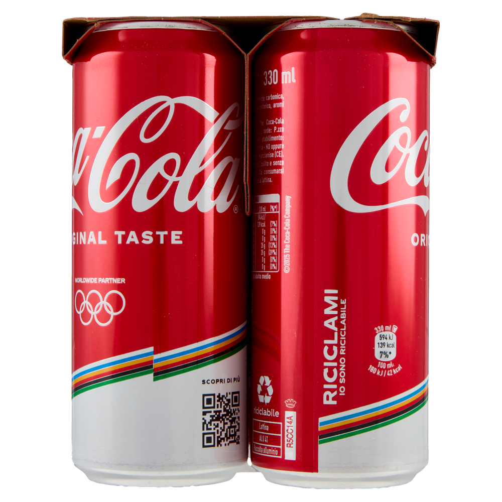 6 Lattine Coca Cola Regular - Foto 2