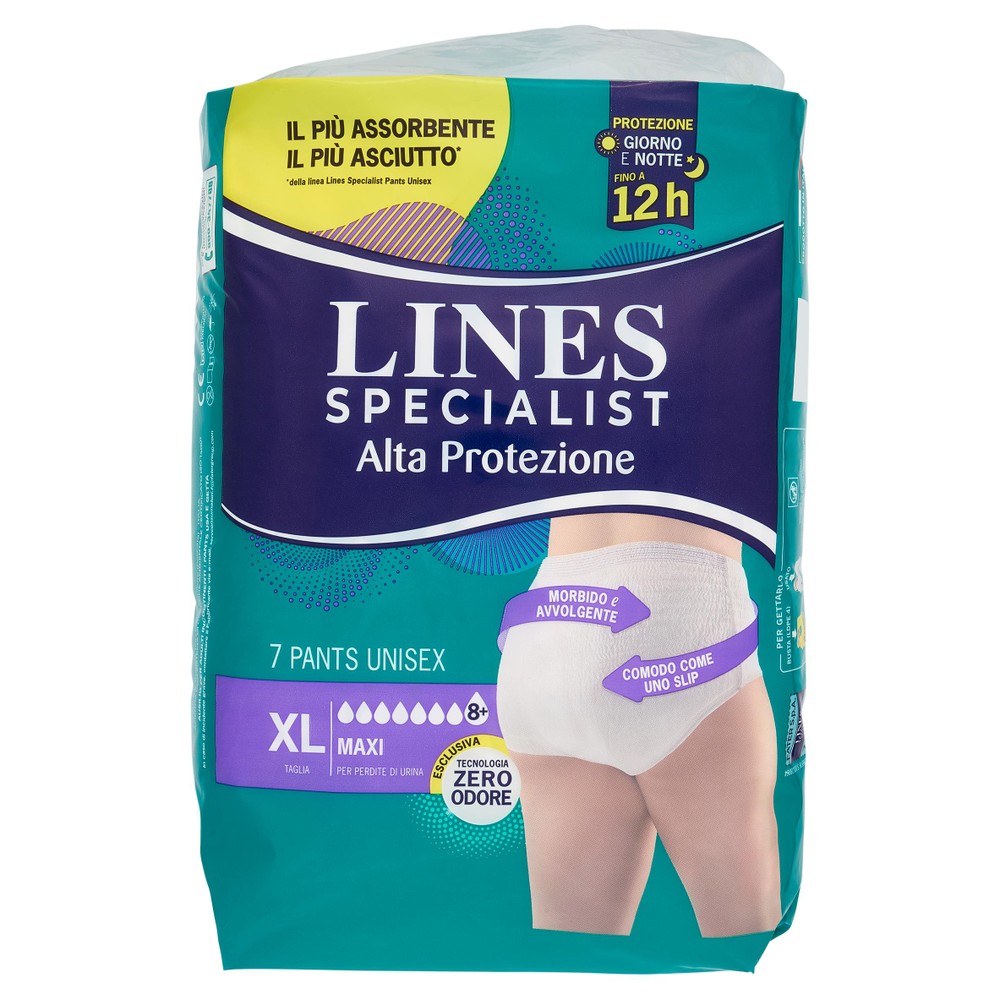 7 Assorbenti Per Incontinenza Unisex Maxi XL Lines Specialist - Foto 1