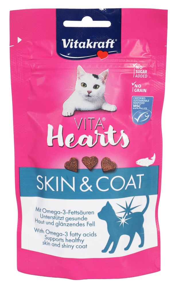 Snack Gatti Vita Hearts Digestion Salmone Vitakraft - Foto 1