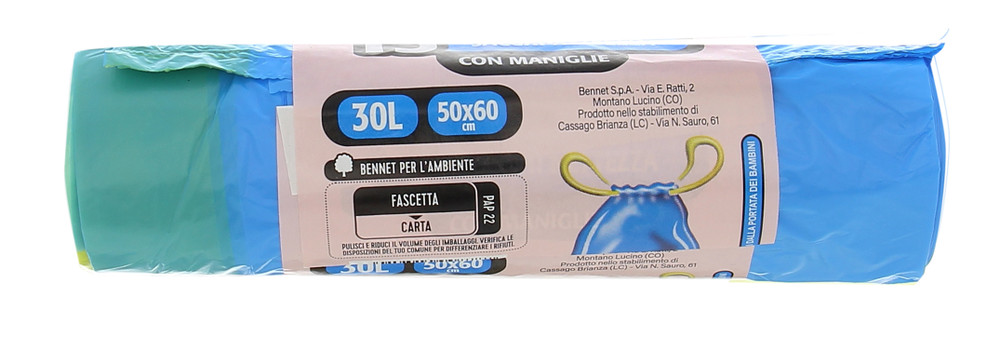 15 Sacchi Immondizia Casa Con Maniglie Lt 35 Bennet - Foto 3