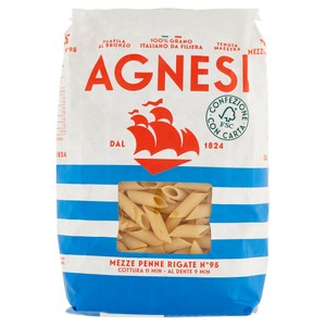 Pasta Mezze Penne Rigate N.95 Agnesi - Foto 1