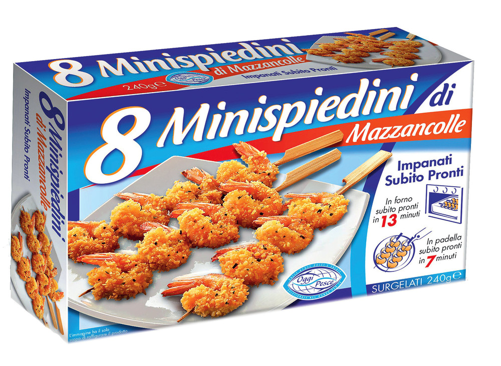 Minispiedini Di Mazzancolle Impanate Oggi Pesce - Foto 1