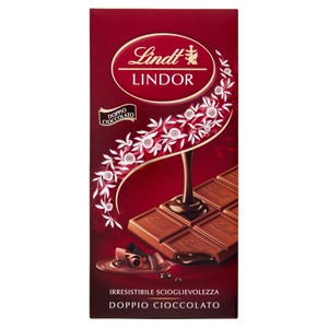 Lindt Lindor Tavoletta Doppio Cioccolato Latte Ripieno Fondente - Foto 1