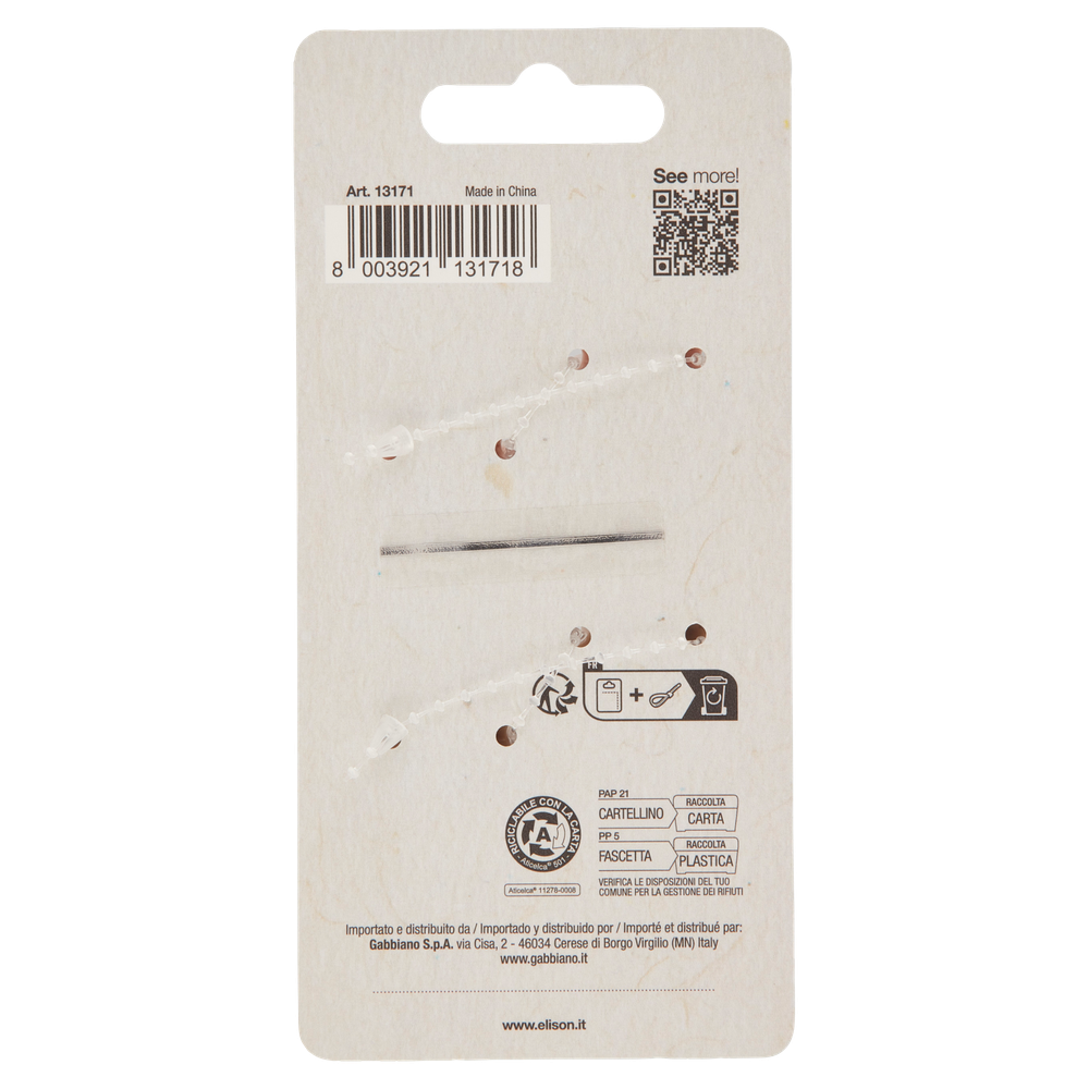 Pinze Piccole Natural 4 Pz Elison - Foto 3