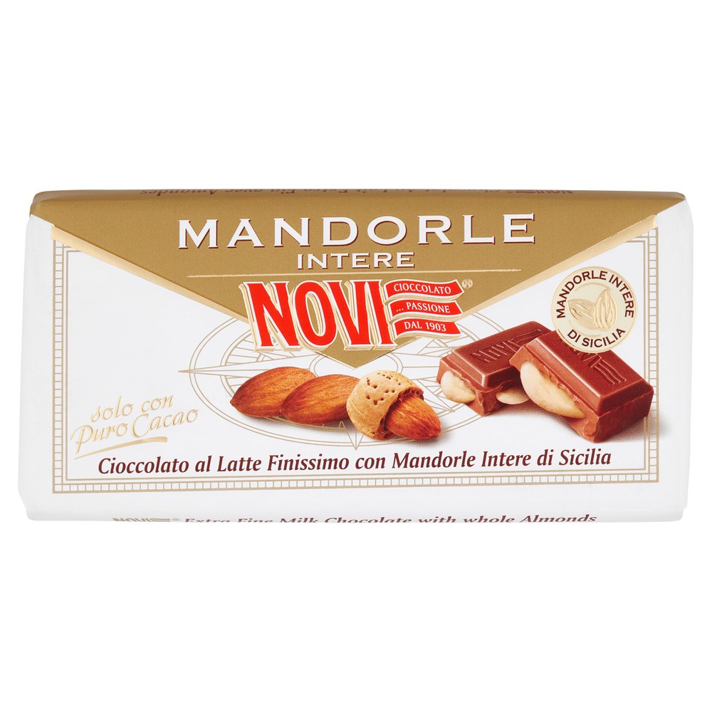 Tavoletta Novi Al Latte Con Mandorle Intere