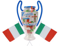Coppa Italia Con Costruzioni E Bandiera Coppa Italia Con Costruzioni E Bandiera