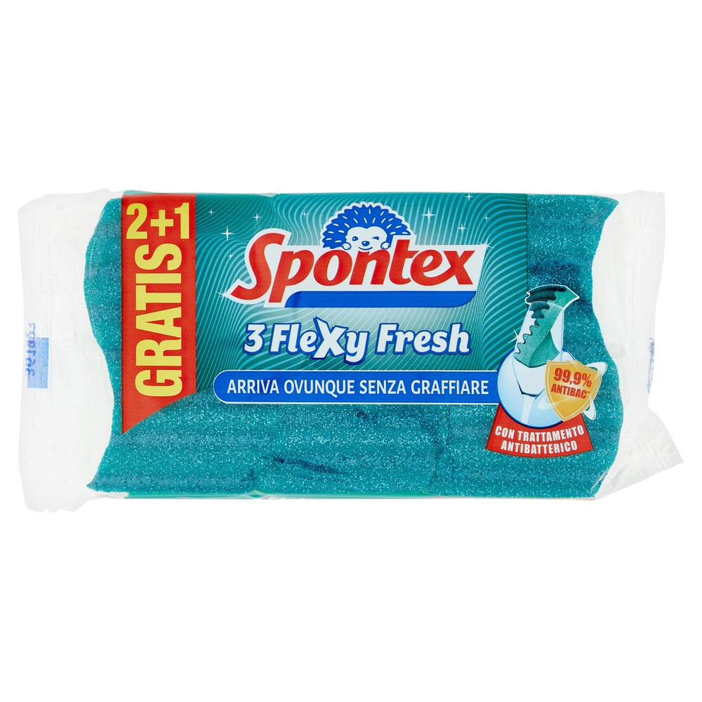 Spugna Abrasiva Delicata Flexy Fresh Spontex - Foto 1
