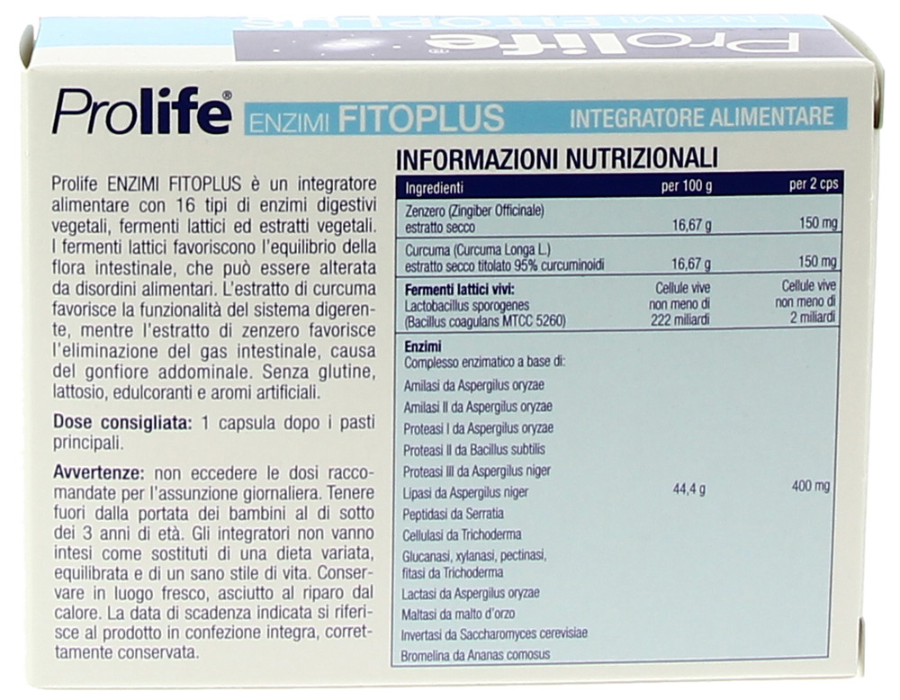 Enzimi Fitoplus Prolife Capsule - Foto 2
