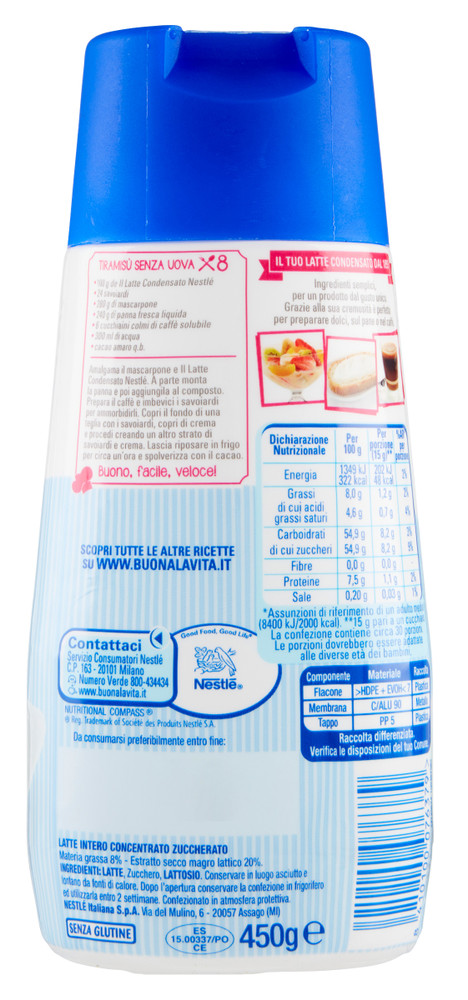 Latte Condensato Zuccherato In Tubo Nestlé - Foto 3