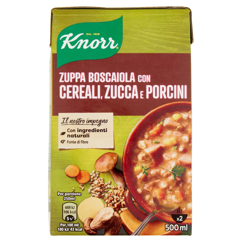 Zuppa Boscaiola Con Cereali, Zucca, Porcini Knorr - Foto 1