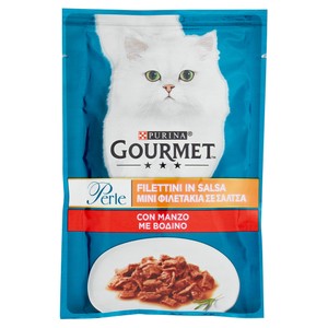 Alimento Umido Per Gatti Al Manzo Perle Gourmet - Foto 1
