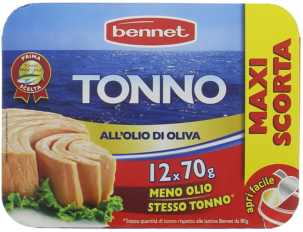 Tonno In Olio D'oliva Bennet 12 Da Gr.70 - Foto 1