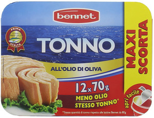 Tonno In Olio D'oliva Bennet 12 Da Gr.70 - Foto 1