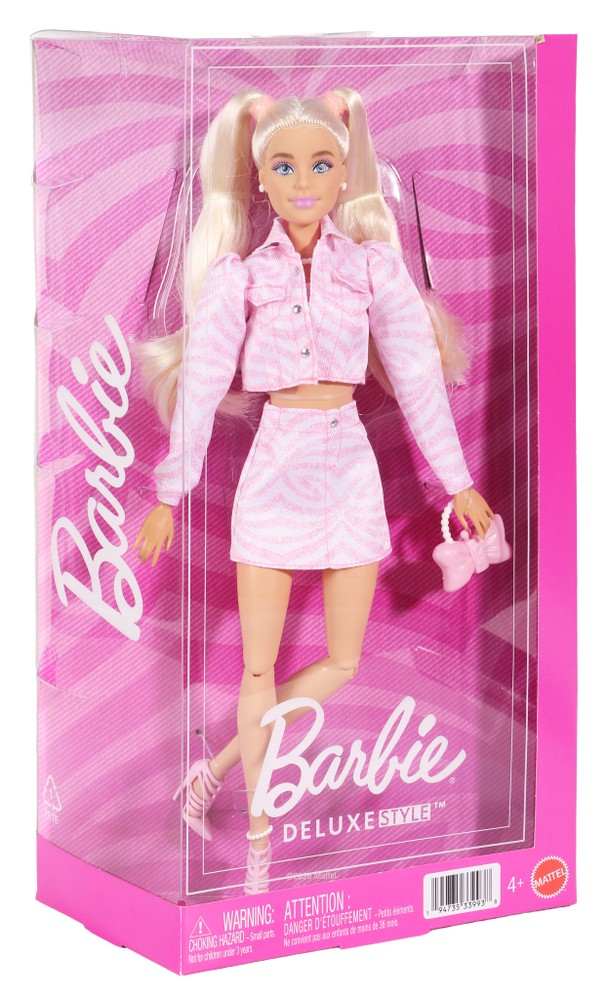 Barbie Fashionista Deluxe Style Blonda Vestito Fuxia Barbie - Foto 1