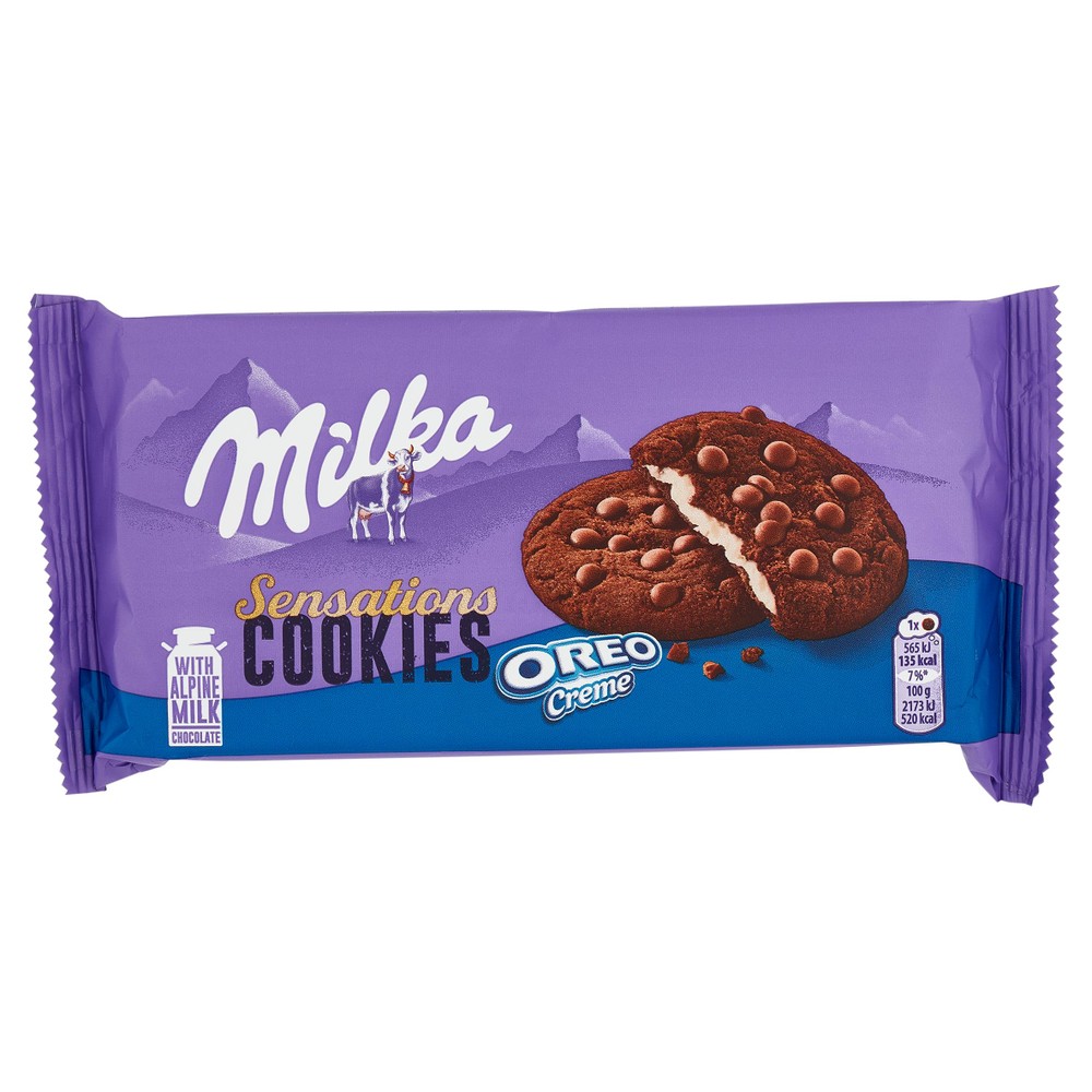 Biscotti Sensation Oreo Con Crema Oreo Con Cioccolato E Latte Milka - Foto 1