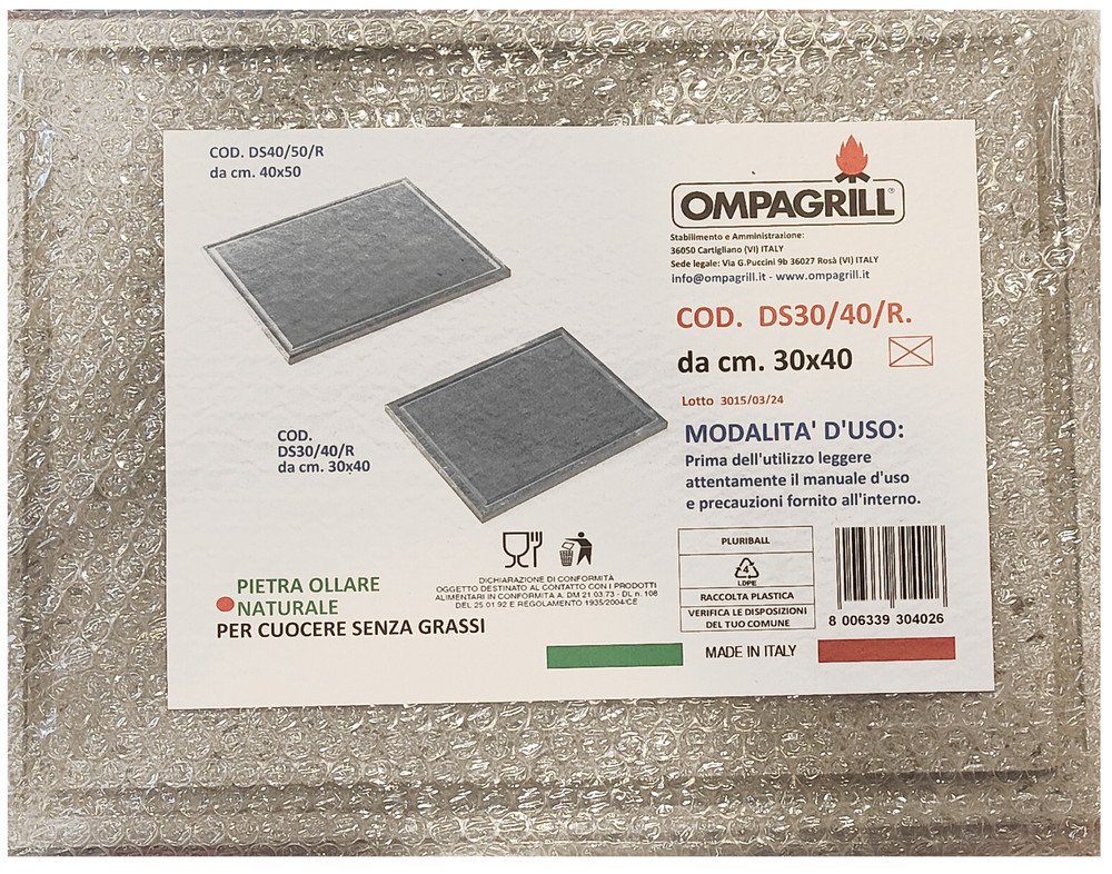 Pietra Ollare Cm 30x40 Prodotto In Italia - Foto 2