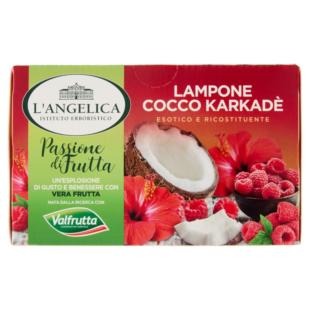 Infuso Passione Di Frutta Lampone, Cocco, Karkadè 15x1,8g L'angelica - Foto 1