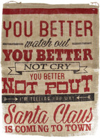 Sacco Juta Santa Claus Is Coming To Town Cm 40 x 55 Sacco Juta Santa Claus Is Coming To Town Cm 40 x 55