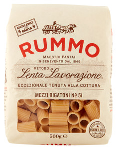 Pasta Mezzi Rigatoni N.51 Di Semola Di Grano Duro Rummo - Foto 1