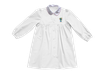 Grembiule Scuola Bambina 7 Anni Bianco Ricamo Stitch