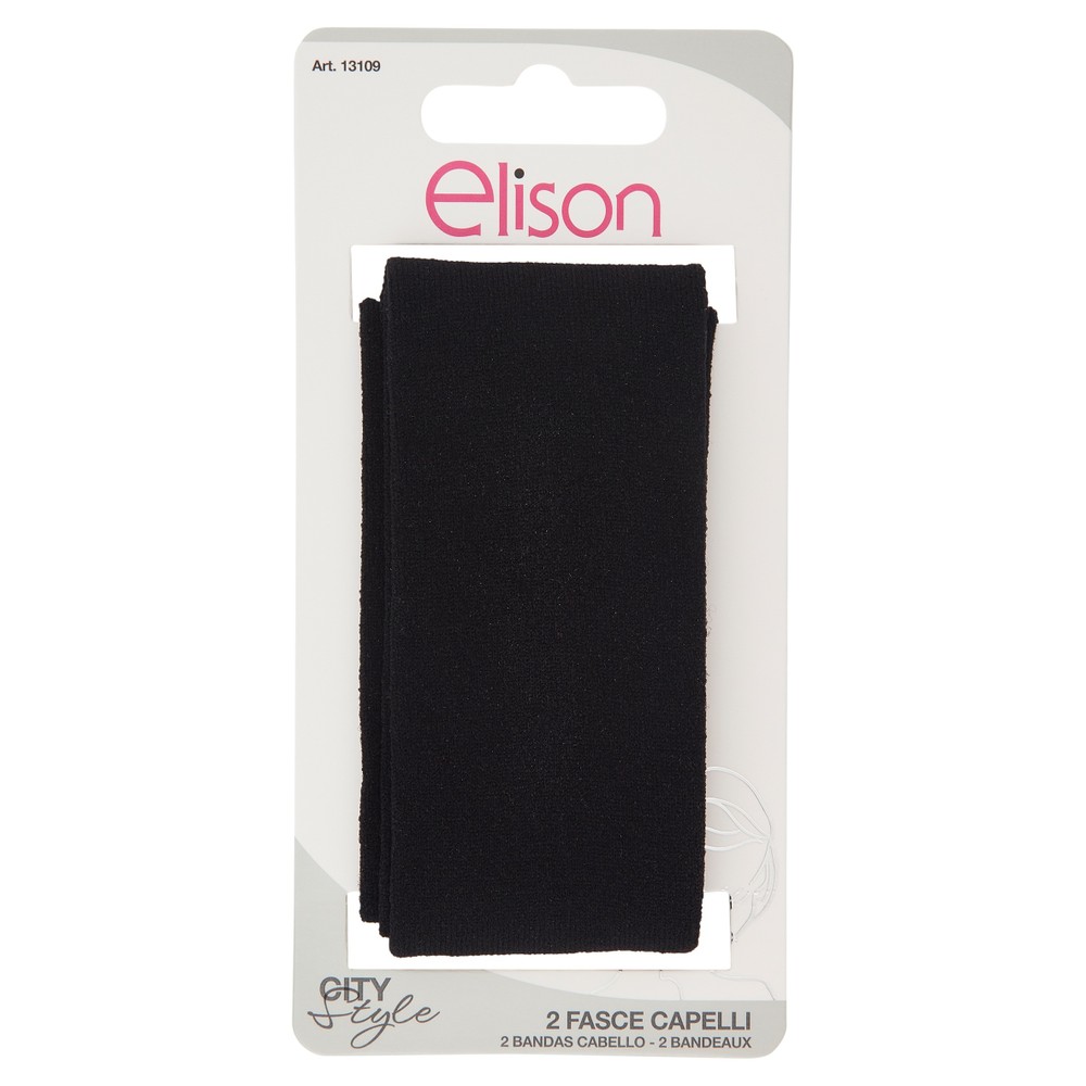 Fasce Capelli Classic Black 2 Pz Elison - Foto 1