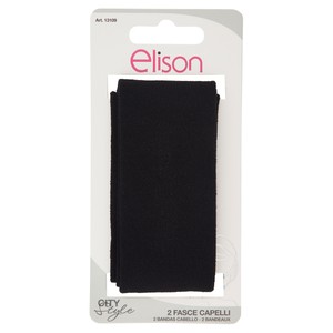 Fasce Capelli Classic Black 2 Pz Elison - Foto 1