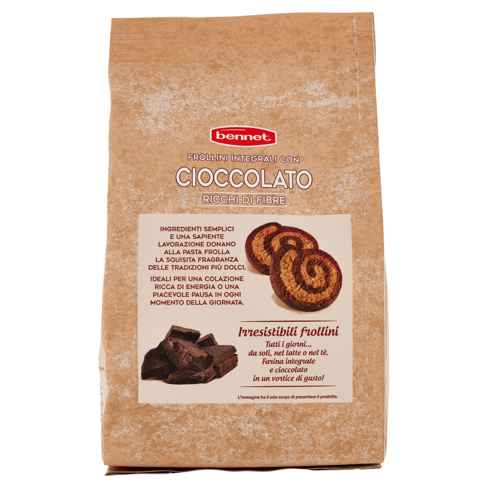 Biscotti Frollini Con Farina Integrale Al Cioccolato Bennet - Foto 3