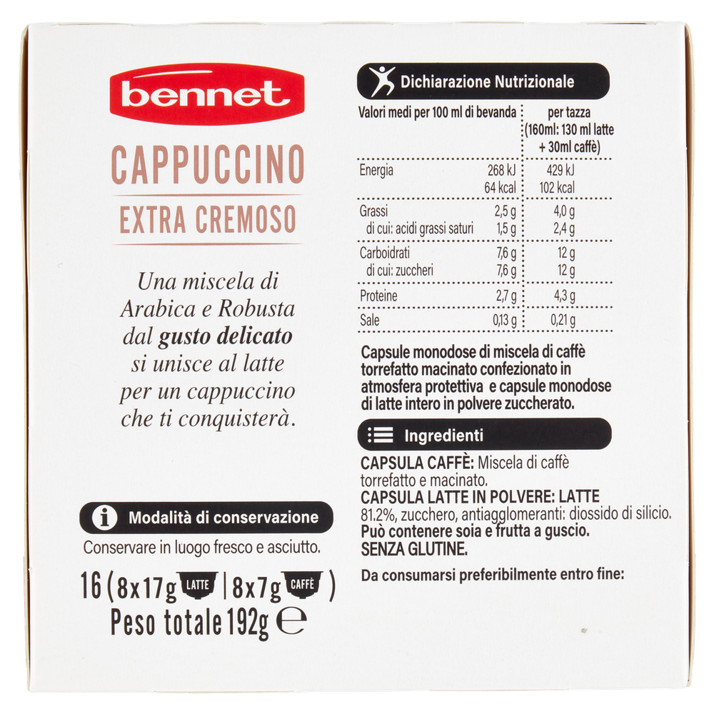Cappuccino Extra Cremoso In Capsule Compatibili Con Nescafé 8+8 Bennet - Foto 3