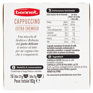 Cappuccino Extra Cremoso In Capsule Compatibili Con Nescafé 8+8 Bennet - Foto 3
