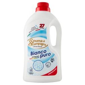 Detersivo Liquido Per Lavatrice Bianco Puro Spuma Di Sciampagna