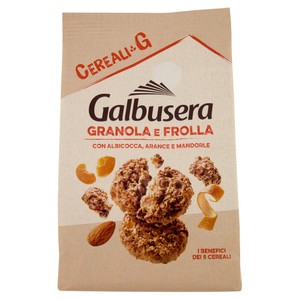 Biscotti Cereali G Granola E Frolla Con Albicocca E Arance Galbusera - Foto 1