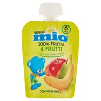 Merenda 100% Frutta 4 Frutti Da Spremere Pouch