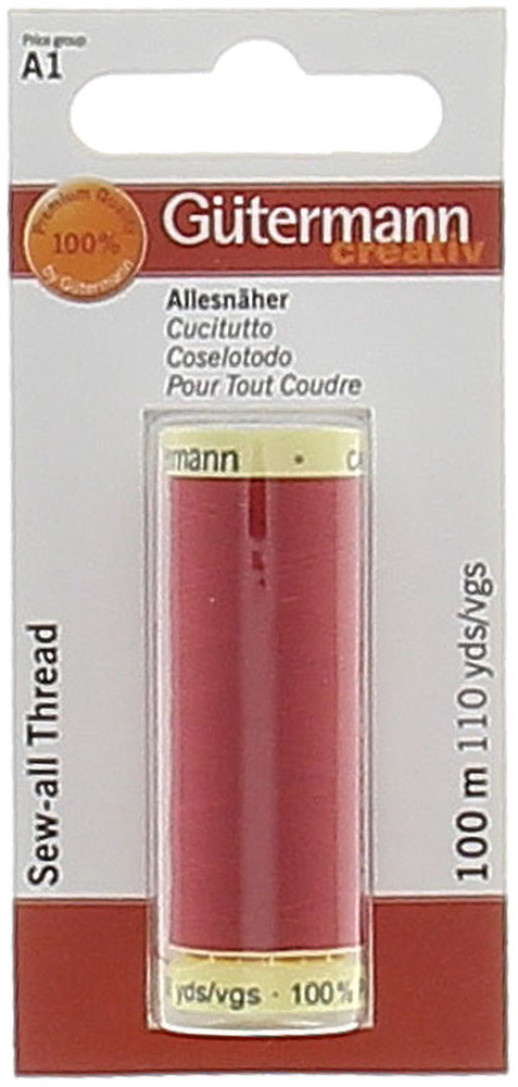 Filo Per Cucire Colore 156 Rosso Corallo Mt.100 Gutermann - Foto 1