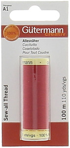 Filo Per Cucire Colore 156 Rosso Corallo Mt.100 Gutermann - Foto 1