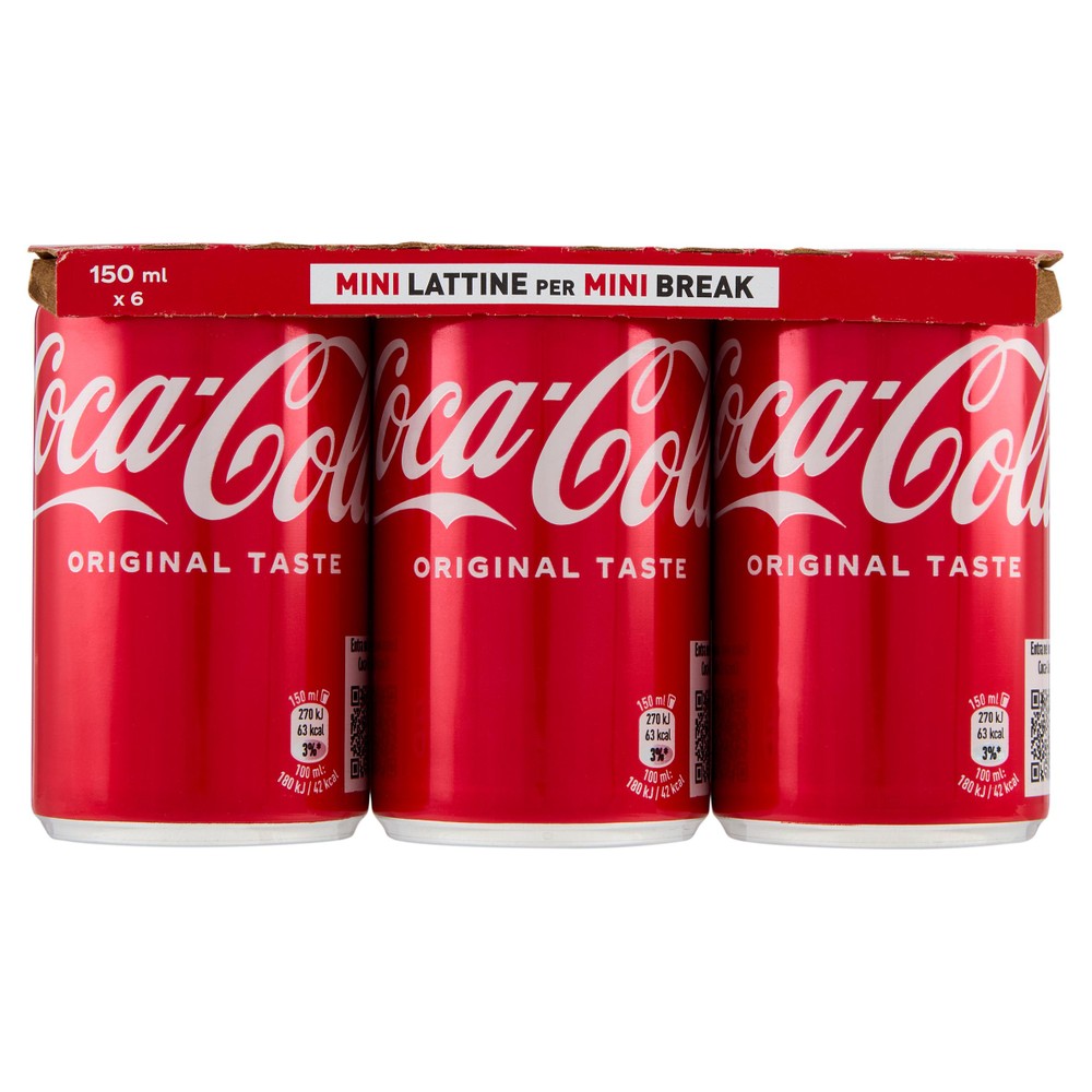 6 Lattine Mini Coca Cola - Foto 1