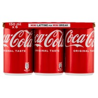 6 Lattine Mini Coca Cola