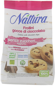 Frollini Gocce Cioccolato Senza Zuccheri Aggiunti Nattura - Foto 1