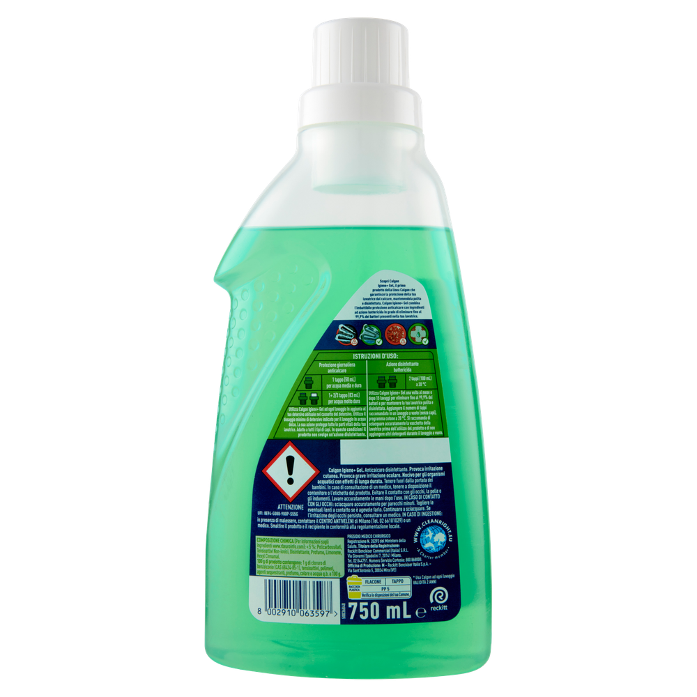 Anticalcare Disinfettante Per Lavatrice In Gel Calgon Igiene+ - Foto 3