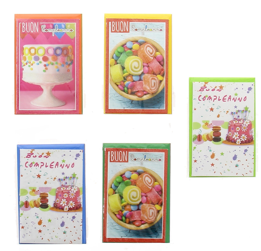 Biglietti Medi Assortiti Con Bustina Colorata - Foto 1