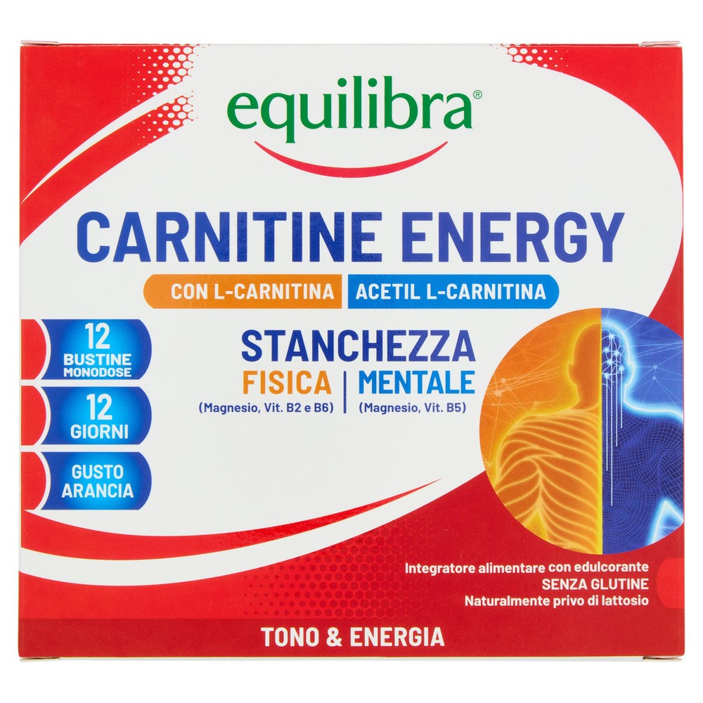 Equilibra Carnitine Energy Bustine Monodose 12 X 6,5 G - Foto 1