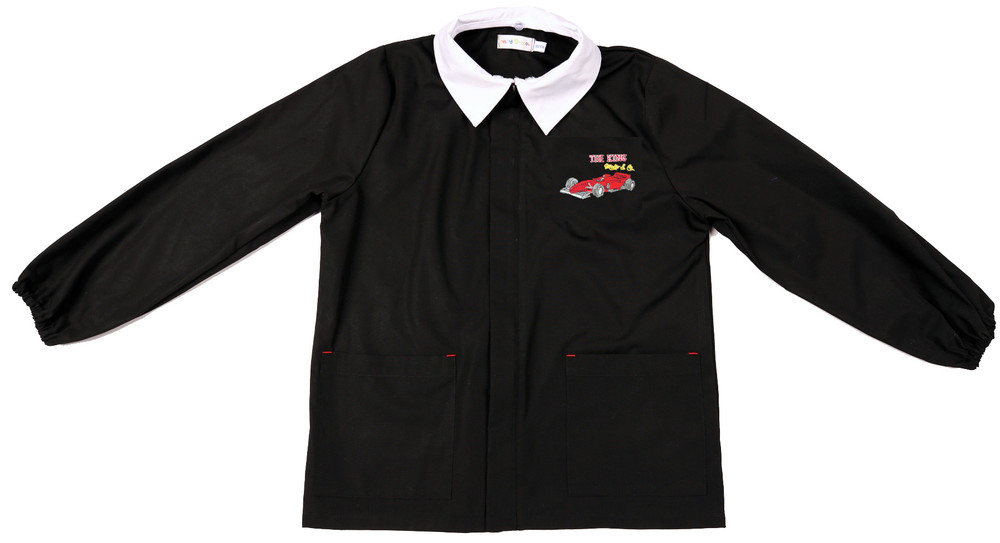 Casacca Scuola Bambino 10 Anni Nero Ricamo F.1 - Foto 1