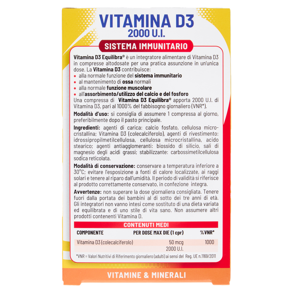 Vitamina D3 Compresse Equilibra - Foto 3