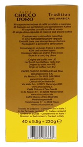40 Caps Caffe' Tradition 100% Arabica Chicco D'oro Nespresso - Foto 3